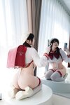 [Cosplay] 皮皮奶可可爱了啦 - JK红书包