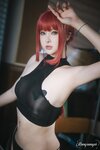 [Cosplay] Rongrongzi 小容仔咕咕咕w - Chainsaw Man Makima 链锯人 玛奇玛
