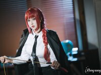 [Cosplay] Rongrongzi 小容仔咕咕咕w - Chainsaw Man Makima 链锯人 玛奇玛