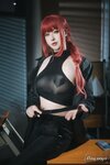[Cosplay] Rongrongzi 小容仔咕咕咕w - Chainsaw Man Makima 链锯人 玛奇玛