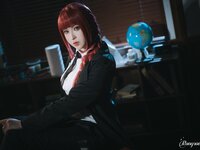 [Cosplay] Rongrongzi 小容仔咕咕咕w - Chainsaw Man Makima 链锯人 玛奇玛