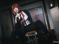 [Cosplay] Rongrongzi 小容仔咕咕咕w - Chainsaw Man Makima 链锯人 玛奇玛