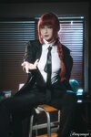 [Cosplay] Rongrongzi 小容仔咕咕咕w - Chainsaw Man Makima 链锯人 玛奇玛
