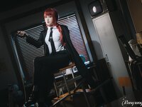 [Cosplay] Rongrongzi 小容仔咕咕咕w - Chainsaw Man Makima 链锯人 玛奇玛