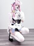 [Cosplay] Youmeko 幼愛 - Honkai Impact 3 Elysia Maid Outfit 崩坏三 爱莉希雅女仆装
