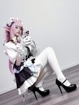 [Cosplay] Youmeko 幼愛 - Honkai Impact 3 Elysia Maid Outfit 崩坏三 爱莉希雅女仆装