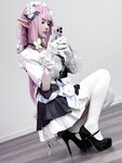 [Cosplay] Youmeko 幼愛 - Honkai Impact 3 Elysia Maid Outfit 崩坏三 爱莉希雅女仆装