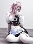 [Cosplay] Youmeko 幼愛 - Honkai Impact 3 Elysia Maid Outfit 崩坏三 爱莉希雅女仆装