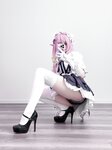 [Cosplay] Youmeko 幼愛 - Honkai Impact 3 Elysia Maid Outfit 崩坏三 爱莉希雅女仆装