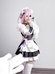 [Cosplay] Youmeko 幼愛 - Honkai Impact 3 Elysia Maid Outfit 崩坏三 爱莉希雅女仆装