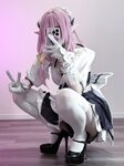 [Cosplay] Youmeko 幼愛 - Honkai Impact 3 Elysia Maid Outfit 崩坏三 爱莉希雅女仆装