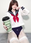 [Cosplay] 鹿八岁 - 白丝水手服