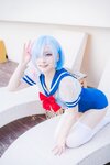 [Cosplay] 幼愛youmeko - 蕾姆泳装