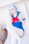 [Cosplay] 幼愛youmeko - 蕾姆泳装