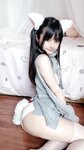 [Cosplay] Ningning Sakurai 桜井宁宁 - White Cat 白い猫ちゃん