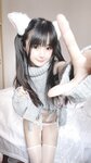 [Cosplay] Ningning Sakurai 桜井宁宁 - White Cat 白い猫ちゃん