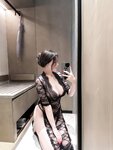 [Cosplay] 可可西yyy - 黑丝透视情趣睡袍