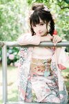 [Cosplay] Hana 花柒 - Hydrangea Kimono 绣球花和服
