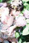 [Cosplay] Hana 花柒 - Hydrangea Kimono 绣球花和服