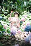 [Cosplay] Hana 花柒 - Hydrangea Kimono 绣球花和服