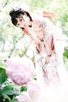 [Cosplay] Hana 花柒 - Hydrangea Kimono 绣球花和服