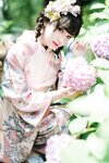 [Cosplay] Hana 花柒 - Hydrangea Kimono 绣球花和服