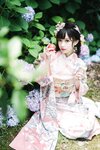 [Cosplay] Hana 花柒 - Hydrangea Kimono 绣球花和服