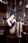 [Cosplay] 九柒喵 - 蔚蓝档案 龙华妃咲 兔女郎