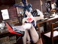 [Cosplay] 九柒喵 - 蔚蓝档案 龙华妃咲 兔女郎