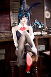[Cosplay] 九柒喵 - 蔚蓝档案 龙华妃咲 兔女郎