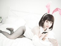 [Cosplay] Zhenzhu 十万珍吱伏特 - Megumi Kato Bunny Girl 加藤惠 兔女郎写真