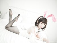 [Cosplay] Zhenzhu 十万珍吱伏特 - Megumi Kato Bunny Girl 加藤惠 兔女郎写真