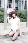 [Cosplay] Zhenzhu 十万珍吱伏特 - Megumi Kato Bunny Girl Photoshoot 2 加藤惠 兔女郎场照2