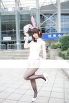 [Cosplay] Zhenzhu 十万珍吱伏特 - Megumi Kato Bunny Girl Photoshoot 2 加藤惠 兔女郎场照2
