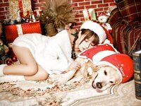 [Cosplay] Lin Zi Lin 凛子酱 - Christmas 圣诞节