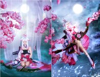 [Cosplay] Kita Kitano 北之北 - Onmyoji Shirou 狼 阴阳师-白狼