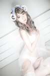 [Cosplay] Fengmaoss 疯猫ss - White Lingerie 白内衣