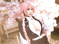 [Cosplay] Lin Zi Lin 凛子酱 - Mitsuri Kanroji 甘露寺蜜璃