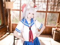 [Cosplay] 九柒喵 - 朝凪 JK