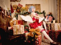 [Cosplay] Hana 花柒 - Christmas Rem Photoshoot 圣诞蕾姆cos正片