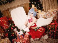 [Cosplay] Hana 花柒 - Christmas Rem Photoshoot 圣诞蕾姆cos正片