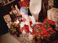 [Cosplay] Hana 花柒 - Christmas Rem Photoshoot 圣诞蕾姆cos正片