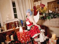 [Cosplay] Hana 花柒 - Christmas Rem Photoshoot 圣诞蕾姆cos正片
