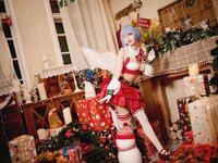 [Cosplay] Hana 花柒 - Christmas Rem Photoshoot 圣诞蕾姆cos正片