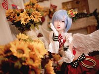 [Cosplay] Hana 花柒 - Christmas Rem Photoshoot 圣诞蕾姆cos正片