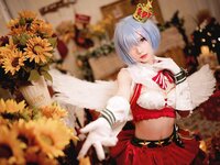 [Cosplay] Hana 花柒 - Christmas Rem Photoshoot 圣诞蕾姆cos正片