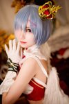 [Cosplay] Hana 花柒 - Christmas Rem Photoshoot 圣诞蕾姆cos正片