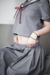 [Cosplay] Fengmaoss 疯猫ss - Blue-Gray JK 蓝灰JK