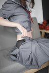 [Cosplay] Fengmaoss 疯猫ss - Blue-Gray JK 蓝灰JK