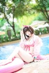 [Cosplay] Zhenzhu 十万珍吱伏特 - Megumi Kato Swimsuit 加藤惠 泳装